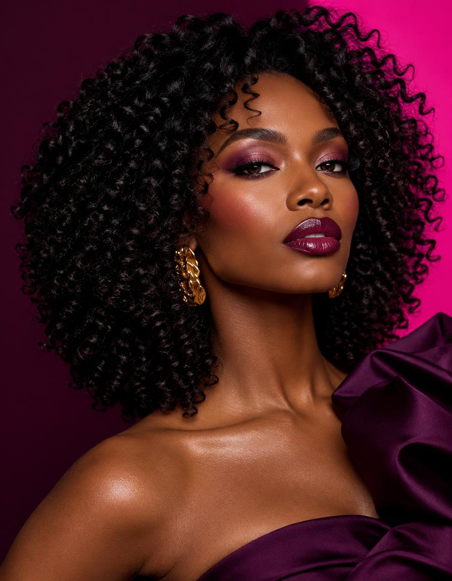 Illustrative hair styling image
